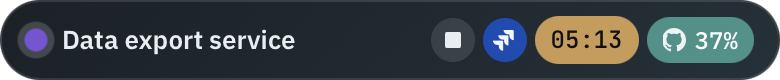 Tracker bar: Daily goal reached